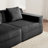 Modular 3 Seat L Shape Sectional Boneless Sofa, Cloud Sectional Couch With Deep Seat, Modern Modular 3-Seat Sofa Couch With Throw Pillows And 1 Movable Ottoman, Corduroy Fabric Black-1636774142-1636774082-1636774086