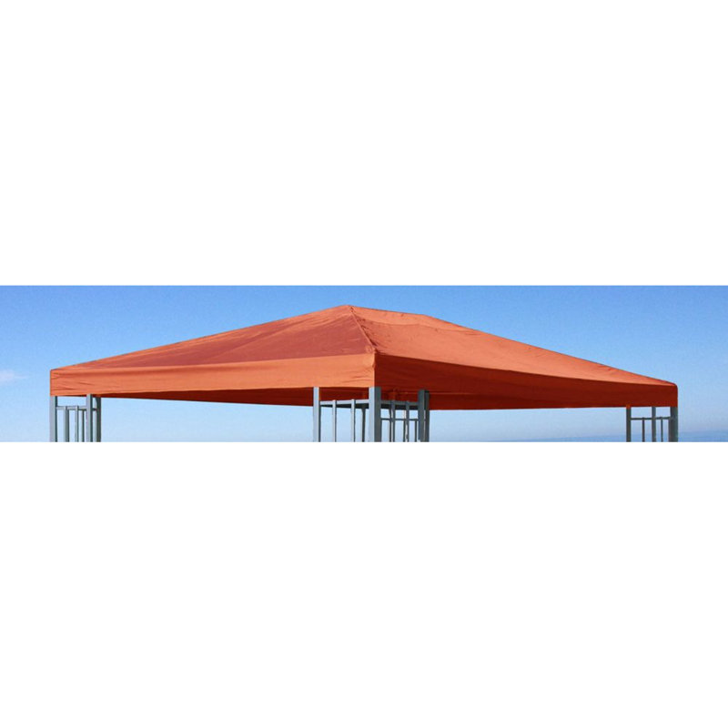 Roselle Dakota Fields Plastic Replacement Canopy for Gazebo, Terracotta