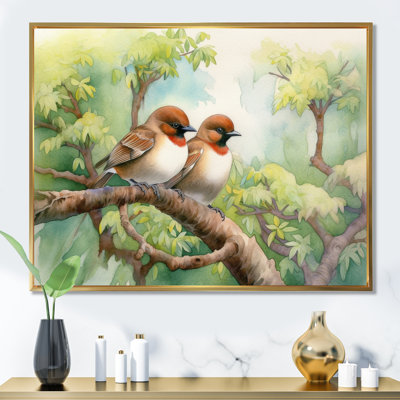Oiseaux du printemps I sur toile