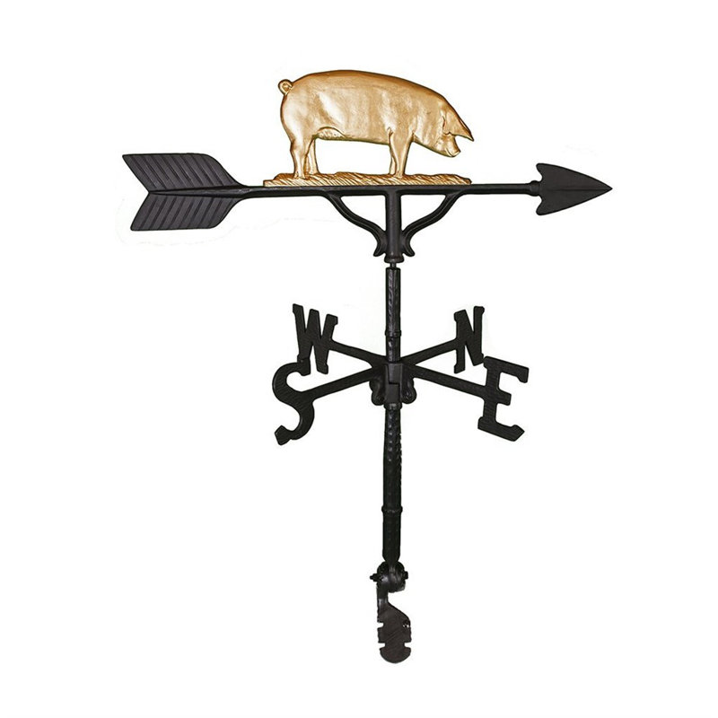 Pig Weathervane, Gold