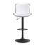 Swivel Upholstered Adjustable Height Counter Stool with Metal Frame-92070193