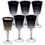 Colored Wine Glasses - Set of 6 Wine Goblets - Glassware - Water Goblets - 7.5 oz, Purple-390723119