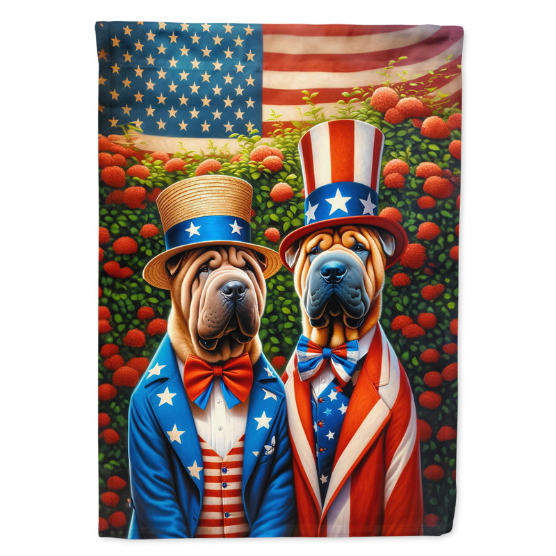 Drapeau All American Garden, Shar Pei