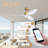 46" 3-Blade Smart Ceiling Fans with LED Lights Remote, Quiet DC Motor, Dimmable, Outdoor Indoor, Controlled by WIFI Alexa App-164419243-164419247