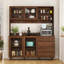 Armoire de rangement autoportante de 63 pouces avec système de gestion des câbles et trousse anti-basculement