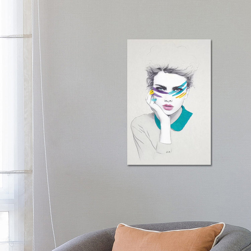 Warpaint Sally by Jenny Rome - Print on Canvas, 66.04 cm H x 45.72 cm W x 1.91 cm D, Wrapped Canvas
