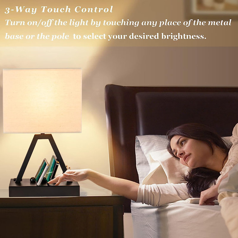 Lampe de table Havity, Noir
