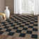 Vilena Checkerboard Pattern Washable Area Rug - Bold Textured Design for Living Room, Bedroom, or Kitchen Decor