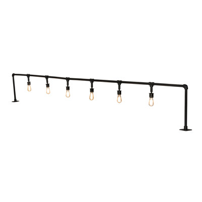 158" Long Pipedream 6 Light Bar Floor Lamp