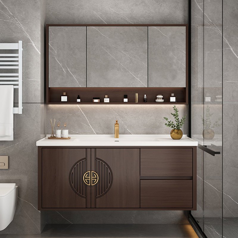 Chinese style luxury simple bathroom Vanity