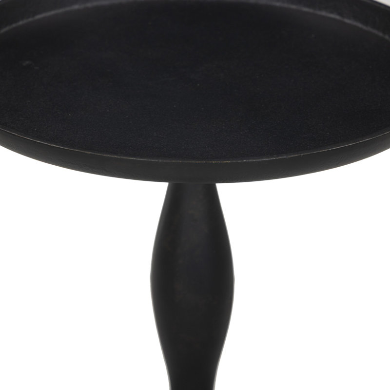 Carden End Table, Black Antique