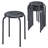6-Pack Stackable Multifunctional Daisy Design Backless Round Metal Stool Set-1198815117