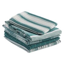 Brookyn Stripe Kitchen Towel 18x28 inch Teal,100% Cotton, Quick Dry, Tea  Towels, Bar Towels, Highly Absorbent, Cleaning Towels, Kitchen Tea Towels