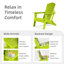 Chaise Adirondack pliante Anbut HDPE-360699125