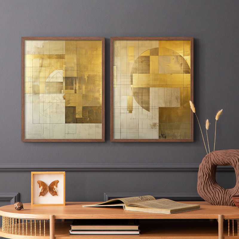 ABSTRACT Series CXII - Reproduction encadrée de qualité supérieure - prête à être accrochée - aucun clou requis - aucun clou requis