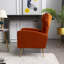 Fauteuil à oreilles en velours de 27 po de largeur Milana-379842544