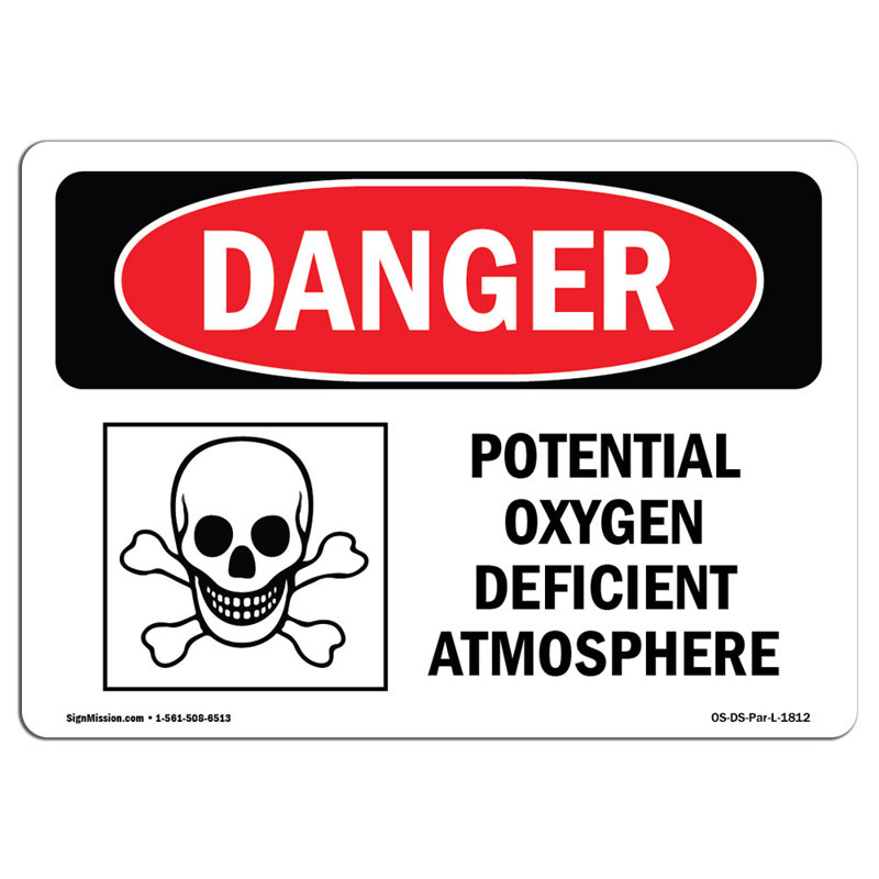 Panneau de danger OSHA, H 12 po x l 18 po x P 0,1 po