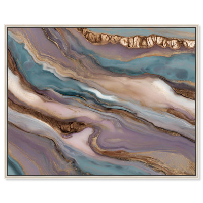 Oceanic Amethyst Swirl Canvas Print Geode Art by Art Remedy