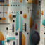 Motif de collage Mid-Century géométrique I - rideau occultant géométrique abstrait - 1 panneau-107535901