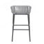 Set Of 2 Outdoor Patio Rope Barstool-563940374
