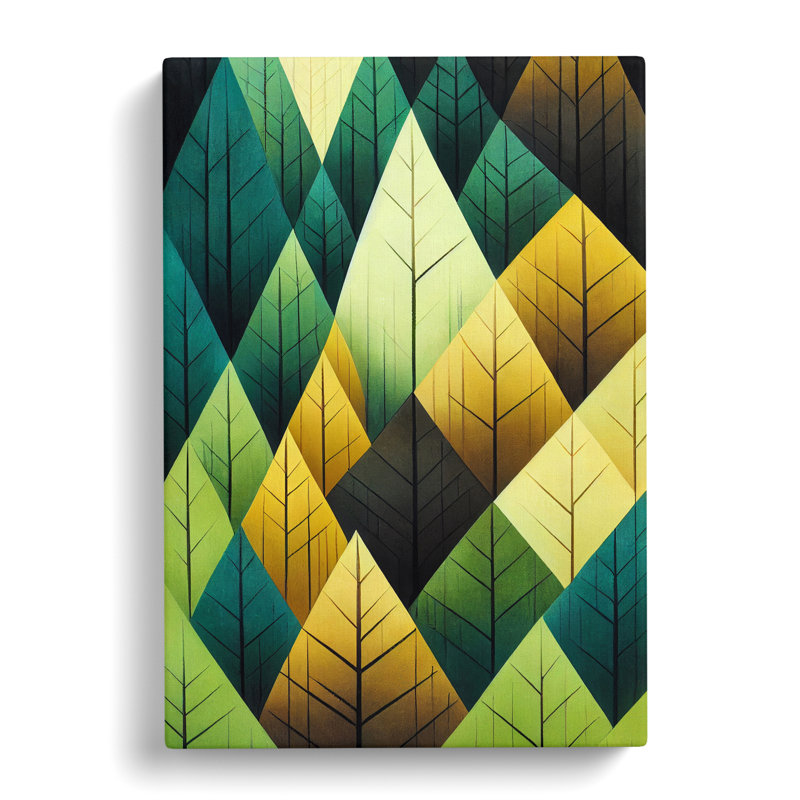 Forest Geometric - Wrapped Canvas, 60cm H x 40cm W x 3cm D