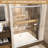 48" Width Aluminum Double Sliding Shower Door, 72" Height, 1/4"  6Mm  Tempered Glass With - Proof Film, Waterproof Design And Reversible Installation In Modern Bathroom Clear Breakage Easy To Install