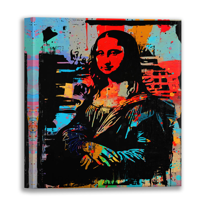 Mona, estampe numérique sur toile tendue avec châssis, H 36 po x l 36 po
