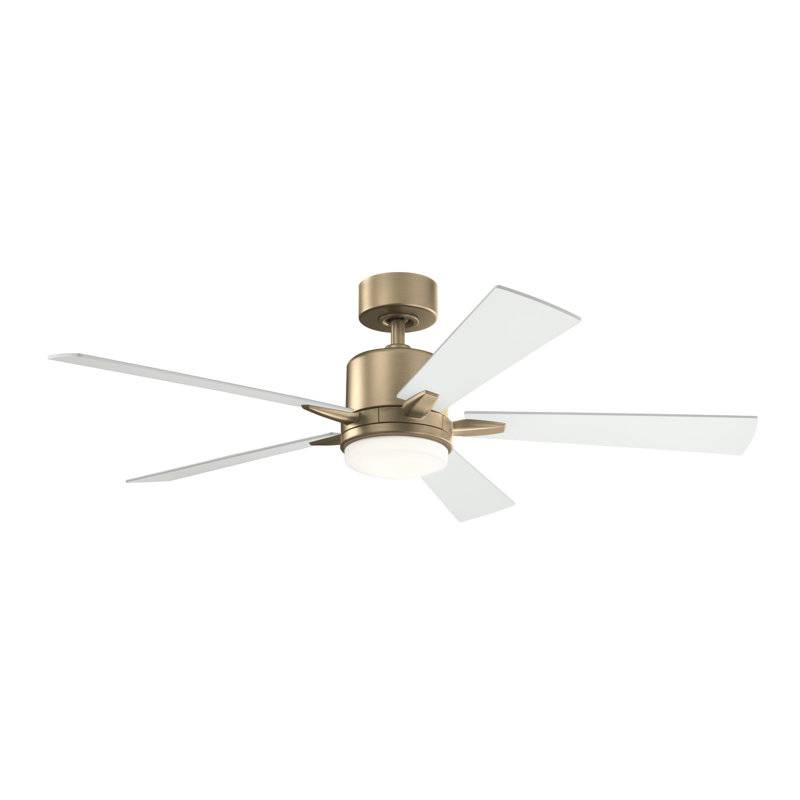 Lucian 52'' Ceiling Fan, Satin Black, Steel