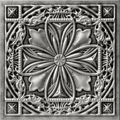 Lucas's Shield 19.63'' L x 19.63'' W Textured Polystyrene Glue Up Ceiling Tile