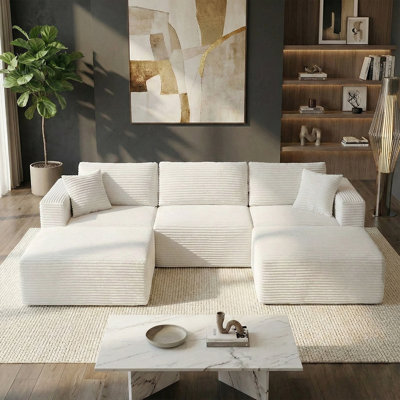 Boneless 110" Cloud Modular Sectional Sofa 