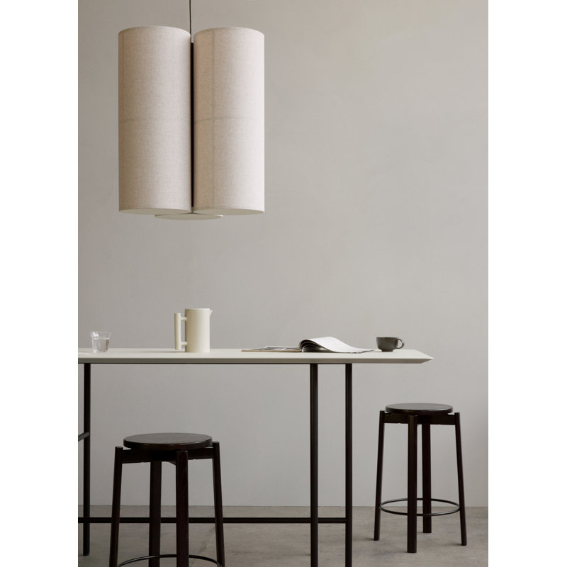 Hashira 3 - Light Pendant, 23.6" H x 14.6" W x 14.6" D, Raw