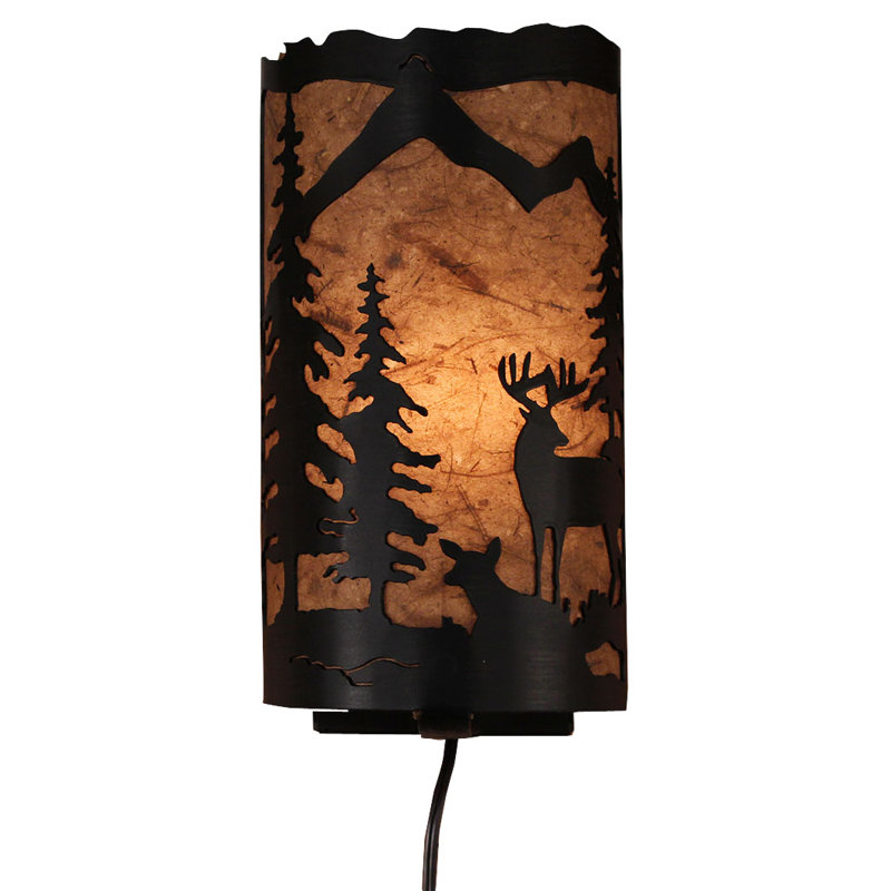 Plafonnier encastré 1 lumières cerf scene Gonzalez