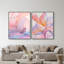 Watercolor Petals Set High-Gloss Frameless Acrylic Glass Wall Art Abstract Print by Oliver Gal, Ready to Hang, 16 x 20-441190541-441190542