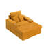 Canapé orange simple en velours côtelé avec un oreiller-1260793240