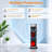 Space Heater 1500W Oscillating Ceramic Tower, Portable Electric Heater with 3D Flame Effect & Remote Control, 12H Timer & Overheat Protection for Large Room, Bedroom & Office