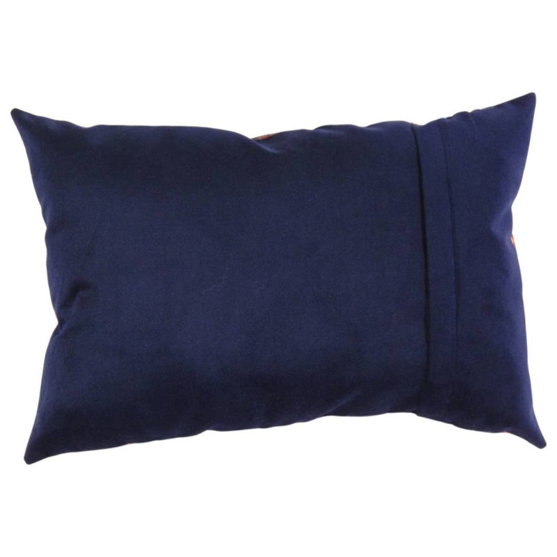 Square Pillow Cover & Insert, 16"H x 24"W, Red/Malibu, Rectangle