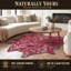 Tapis rouge / argenté Houchin