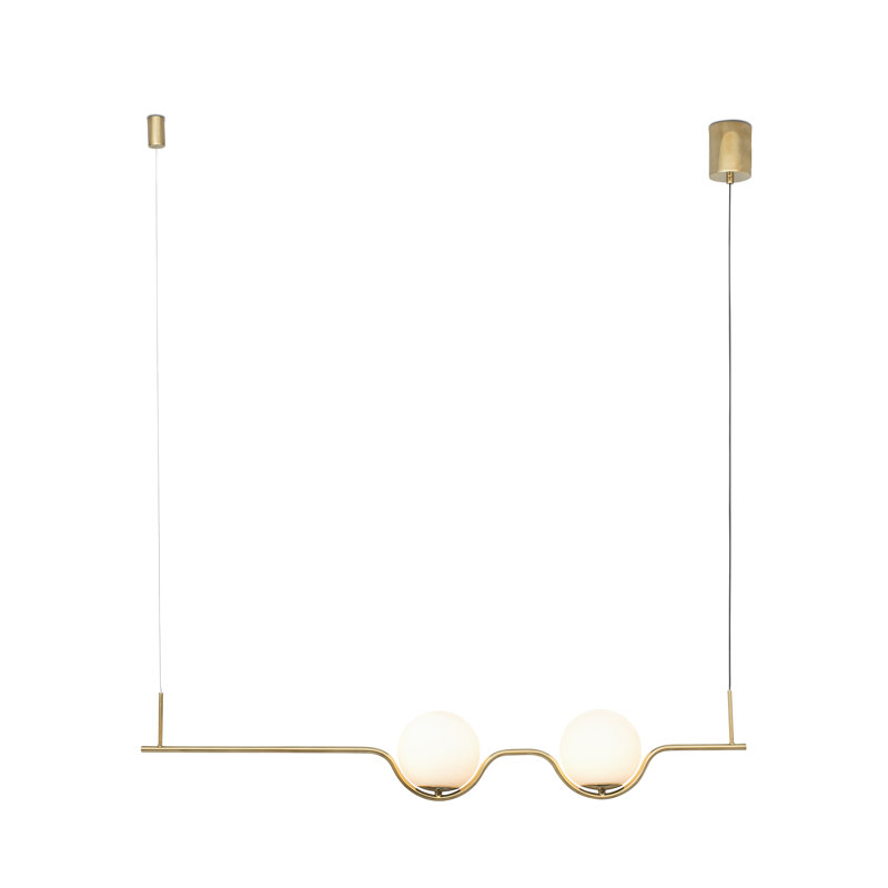 Forrester 2 - Light Gold LED Kitchen Island Pendant