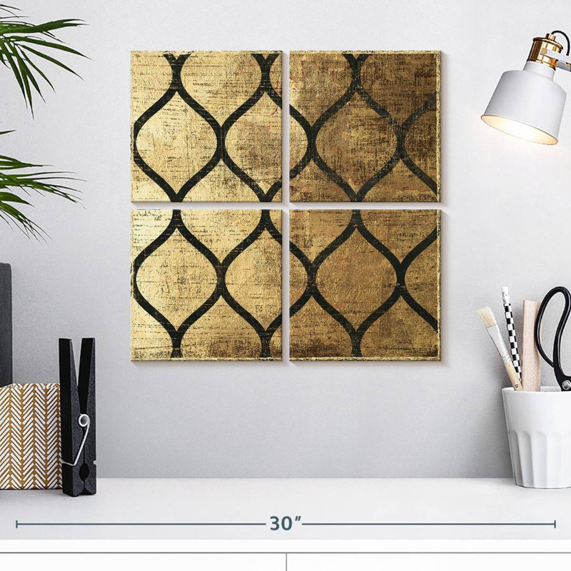 Art déco I, H 18 po x l 18 po