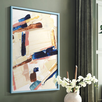«Pivot Point I», reproduction encadrée - bois massif