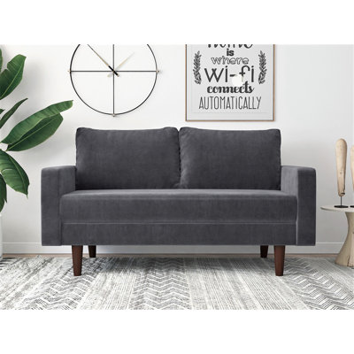 Riendeau 57.8'' Velvet Loveseat