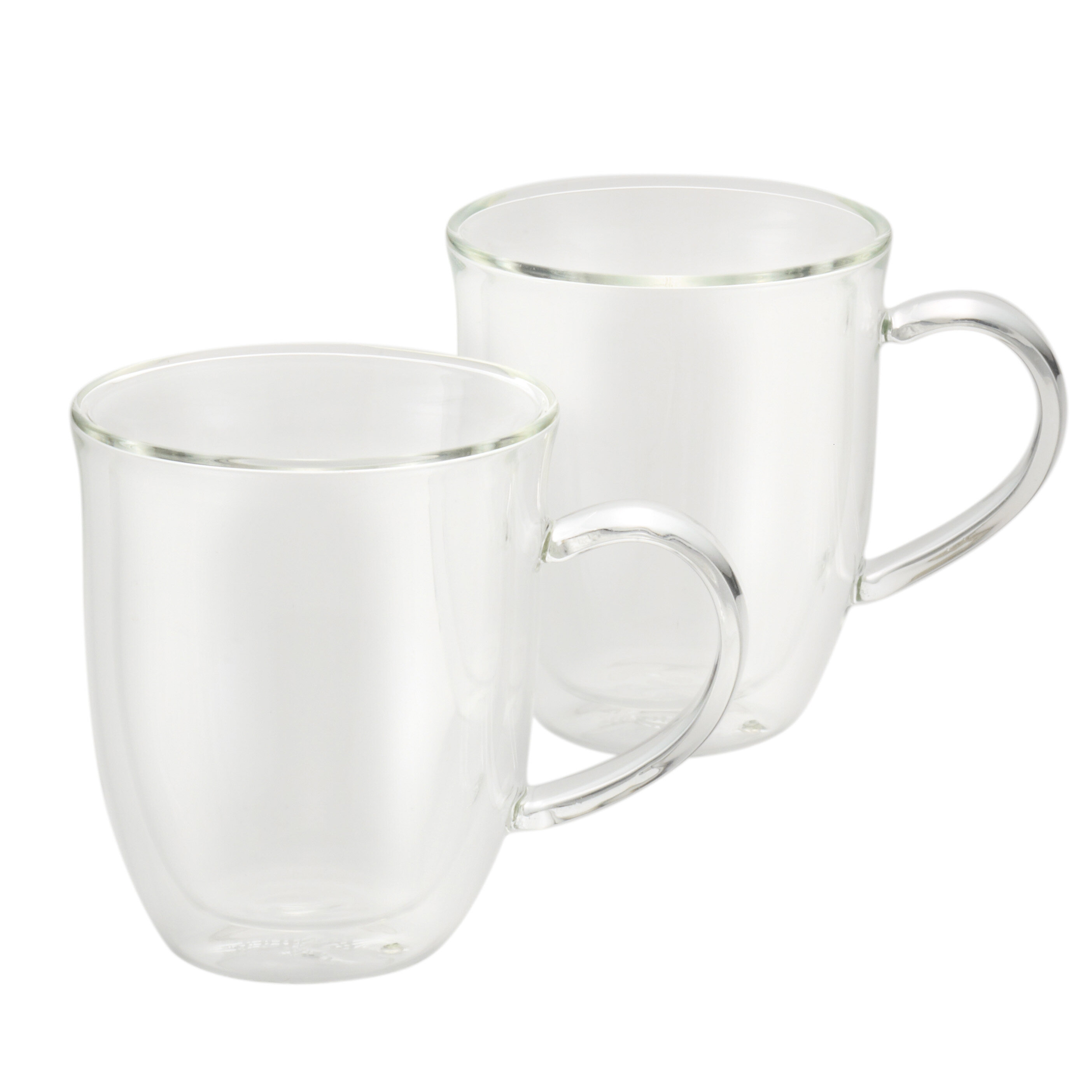 COMOOO Double Walled Glass Coffee Mugs Glass Mug With Handles Double Wall  Cappuccino Cups, 12oz Of S…See more COMOOO Double Walled Glass Coffee Mugs