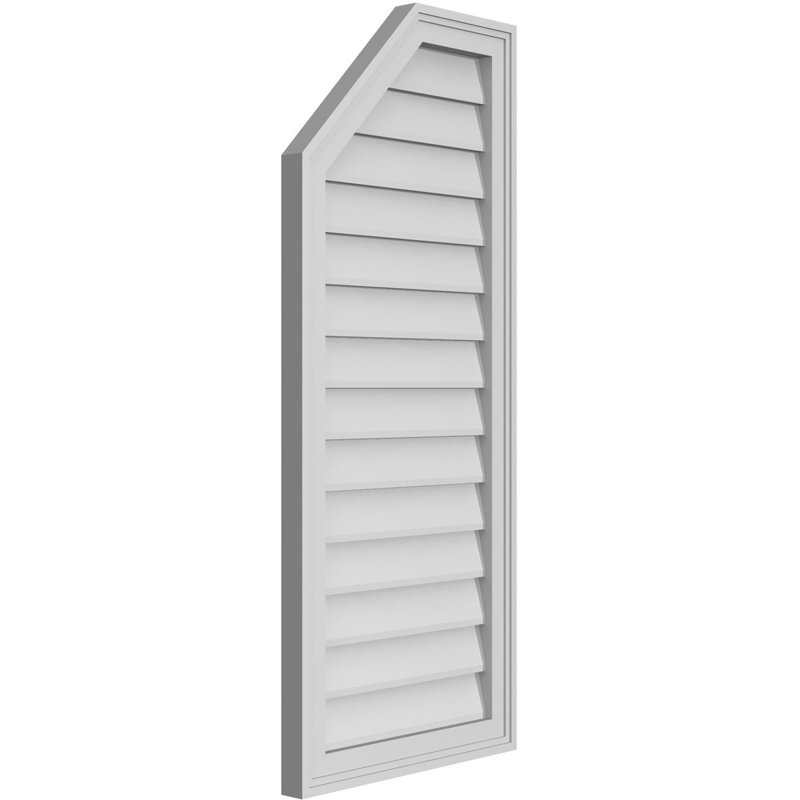 Évent en demi-octogone supérieur à montage en surface Signature, H 1,5 po x L 18 po x l 42 po