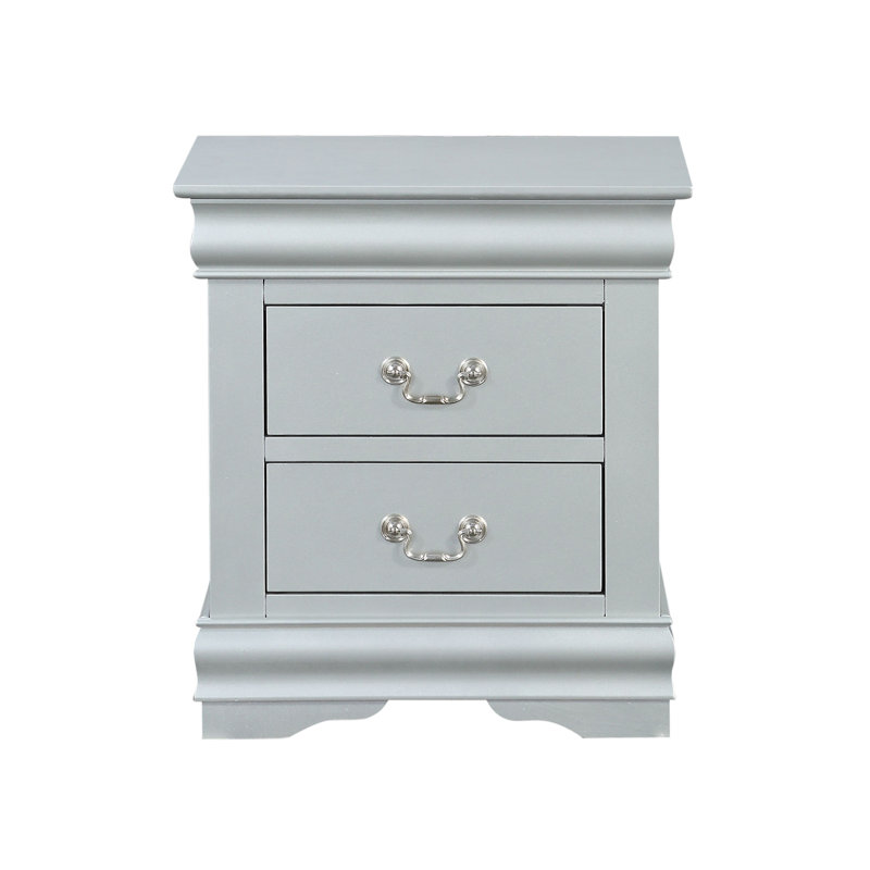 Table de chevet Louis Philippe III, Argent