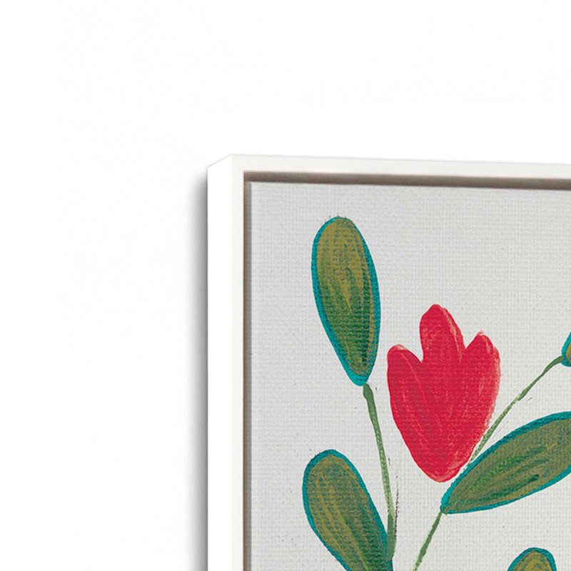 Ensoleillé Sunny Garden, ensemble de 2 impressions, 18 po x 12 po, Toile avec cadre, Blanc opaque
