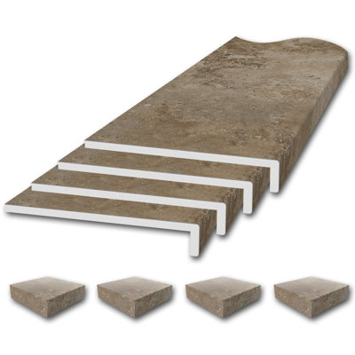 Ensemble de garniture de rebord de fenêtre FlexStone en travertin moka