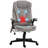 Microfiber Massage Desk Chair,Vibrating Massage Office Chair with Heat with Reclining Backrest-437576093-437576088