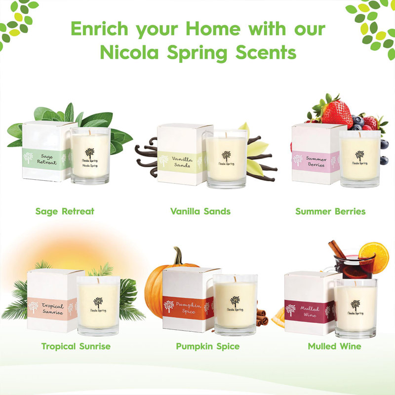 Nicola Spring 160g Summer Berries Soy Wax Candle - Fruity Fresh Jar