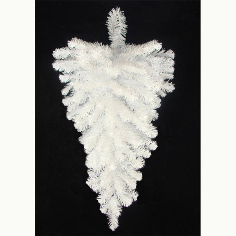 Pine Artificial Teardrop Christmas Swag - Unlit, 2' 6" L, White