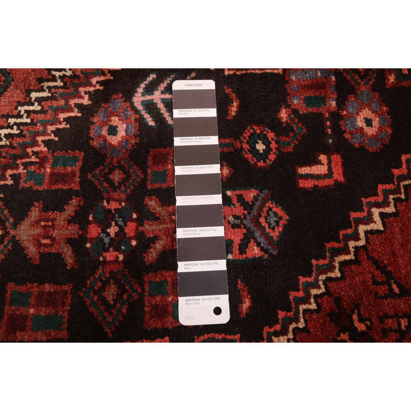 Andelz Black, Red Rug 4'1" x 7'1"